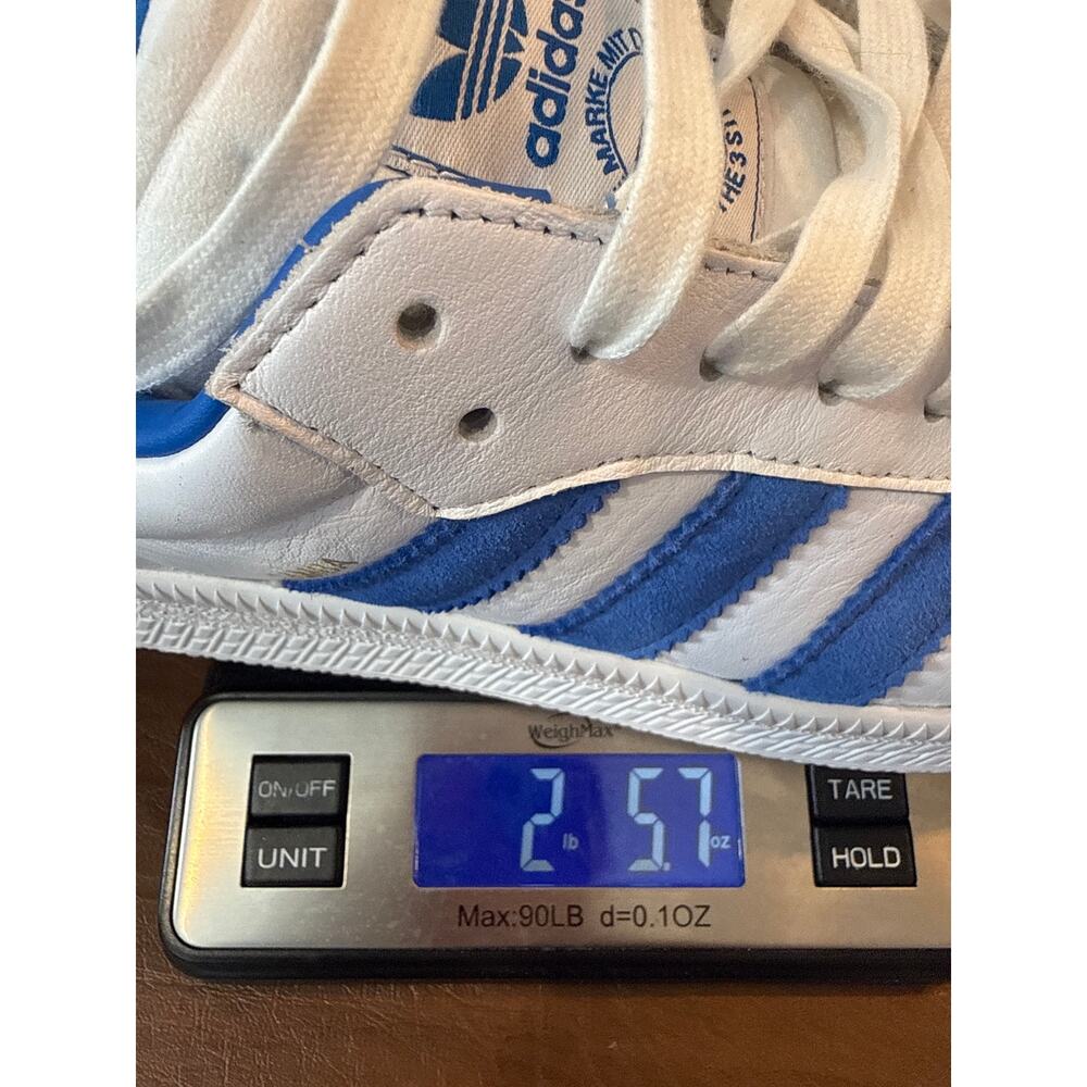 Adidas Samba OG White Blue Sneakers Size 12 Classic - Picture 7 of 7